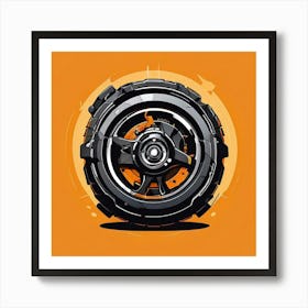 Logo Vector Mechanic Car Repair Automotive Tools Service Garage Wrench Gear Maintenance (9) Art Print