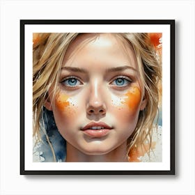 Portrait Of A Girl 24 Art Print