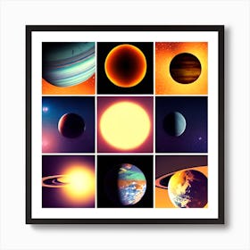 Planets Of The Solar System Art Print