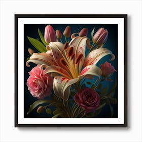 Flowers In A Vase Art Print