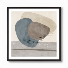 Abstract Painting With Brushstrokes Art Print