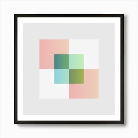 Squares Block 9 Art Print