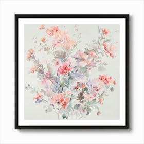 Pink Flowers 7 Art Print