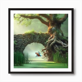 Fairytale Bridge Art Print