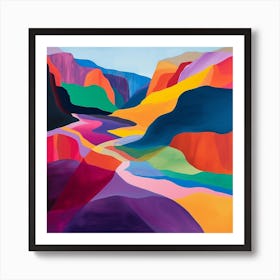 Abstract Travel Collection Jordan 4 Art Print