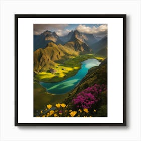 Valley Of Flowers Art Print