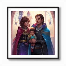 Disney Frozen Couple Art Print