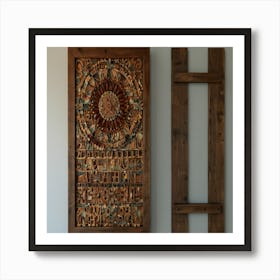 Carved Wood Wall Art Art Print