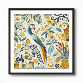 Lush Wildlife 05 Art Print