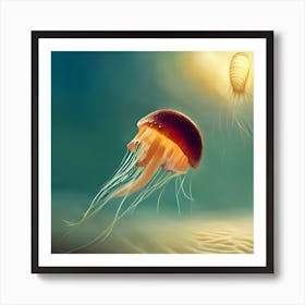 Flying Jelly 1 Art Print