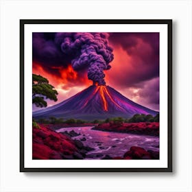 Hawaiian Volcano Art Print