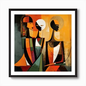 Three African Women 1 Art Print