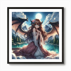 Demon Girl 4 Art Print