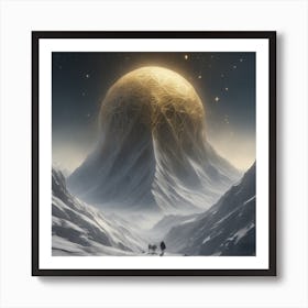 Lone Mountain Art Print