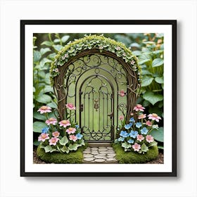 Fairy Garden Gate Art Print