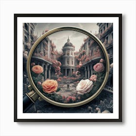 Icon Of A Giant Magnifying Glass Art Print