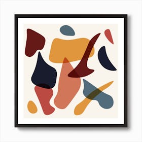 Oversized Abstract Square Art Print