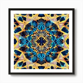 Abstract Fractal Mandala 1 Art Print