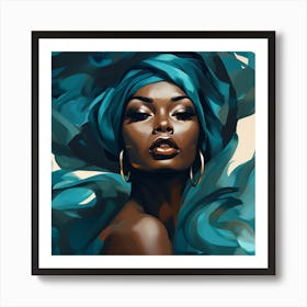 Afro-American Woman 16 Art Print