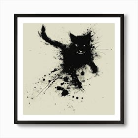 Black Cat 1 Art Print