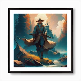 Male Adventurer Art Print