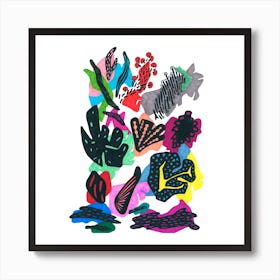 Prehistoric Plants Square Art Print