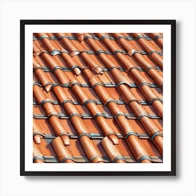 Tile Roof 5 Art Print