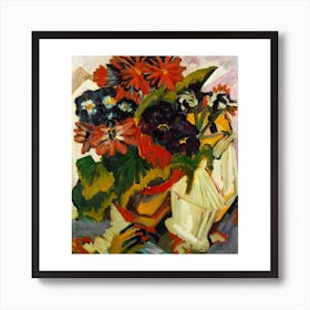 Flowerpot And Sugar Bowl Art Print