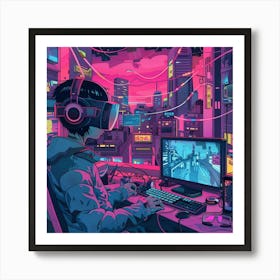 Vr Headset 1 Art Print