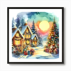 Santa'S Village Art Print