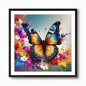 Butterfly Painting 140 Art Print