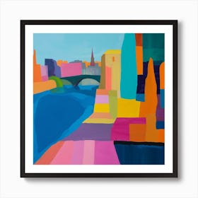 Abstract Travel Collection Paris France 2 Art Print