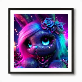 Bunny Bunny glow Art Print