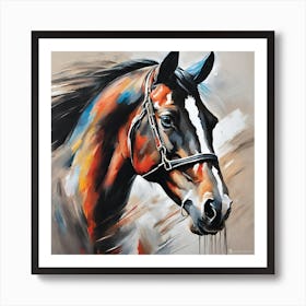 Horse Portrait 4 Art Print