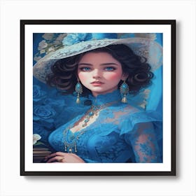 Victorian Woman.  Art Print