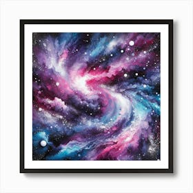 Galaxy Painting 1 Art Print