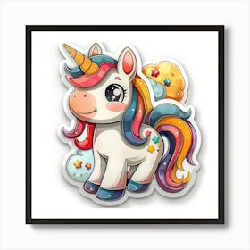 Unicorn Sticker 138 Affiche