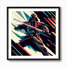 Darth Vader Geometric Art Print Art Print