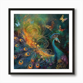 Peacock Best 2 Art Print