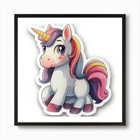 Unicorn Sticker 75 Art Print