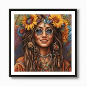 Hippy Art Art Print