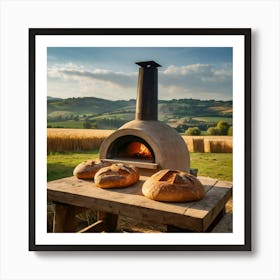 Pizza Oven In The Countryside 1 Art Print