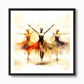 Dances Moves - Ballerina Cast Art Print