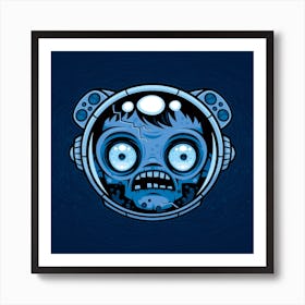 Zombie Astronaut Art Print