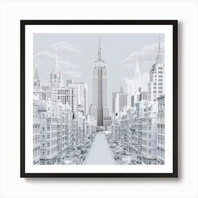 A Captivating Illustration Of The New York Citysca 8ssutfutt9cp0spynhomma Poppuqlzqism Iuwfp17fg Art Print