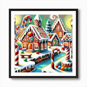 Super Kids Creativity:Christmas Village 2 Art Print