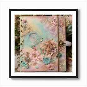 Shabby Chic Dreamy Mist Pastel Junk Journals Karma (1) Art Print