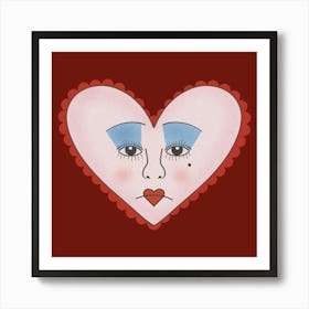 Queen Of Hearts Art Print
