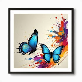 Butterfly Painting 145 Art Print