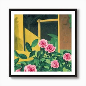 Roses In The Garden Art Print